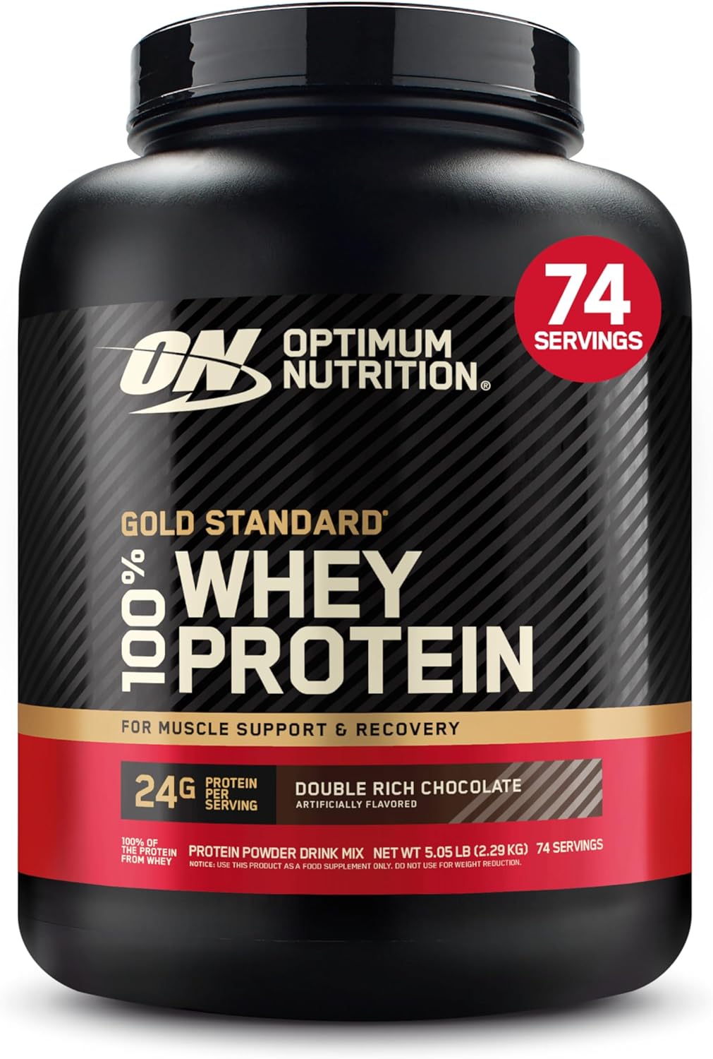 Buy now Optimum Nutrition Gold Standard 100% Whey Protein Powder, French Vanilla Cr??me, 5 Pound (Packaging May Vary) at indiglob india