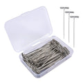 T Pins,50 Pack 2 Inch Sewing Pins for Blocking Knitting, Wig Making and Crafts, Modelling,Straight Pins T-Pins Stainless Steel Nickel Plated with Storage Box