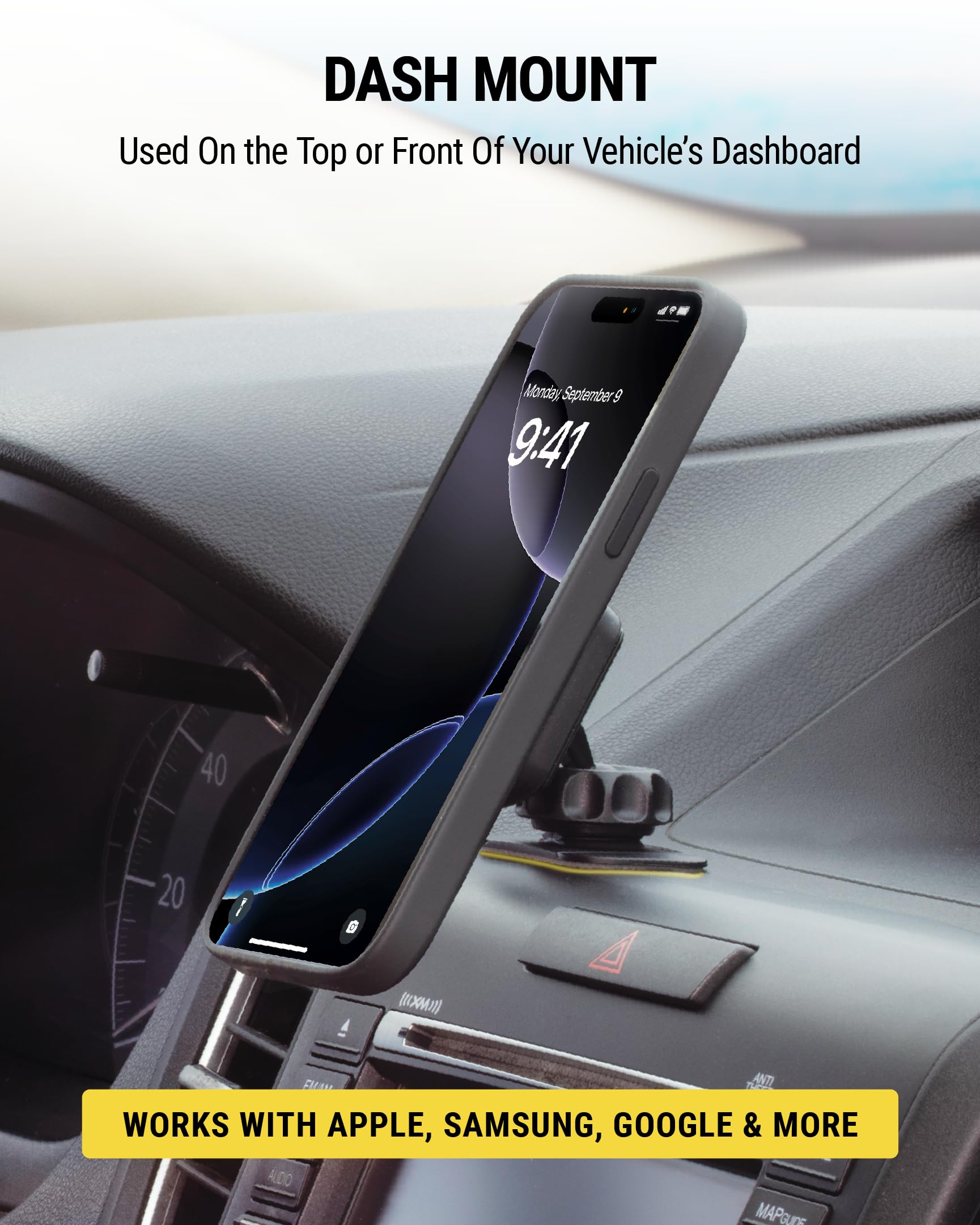 Buy now Scosche MAGDMB MagicMount Magnetic Phone Mount for Car, Dashboard Cell Phone Holder with 360Â° Adjustable Magnet Head, Universal Phone Stand for Car Compatible with iPhone, Samsung, and All Devices at indiglob india