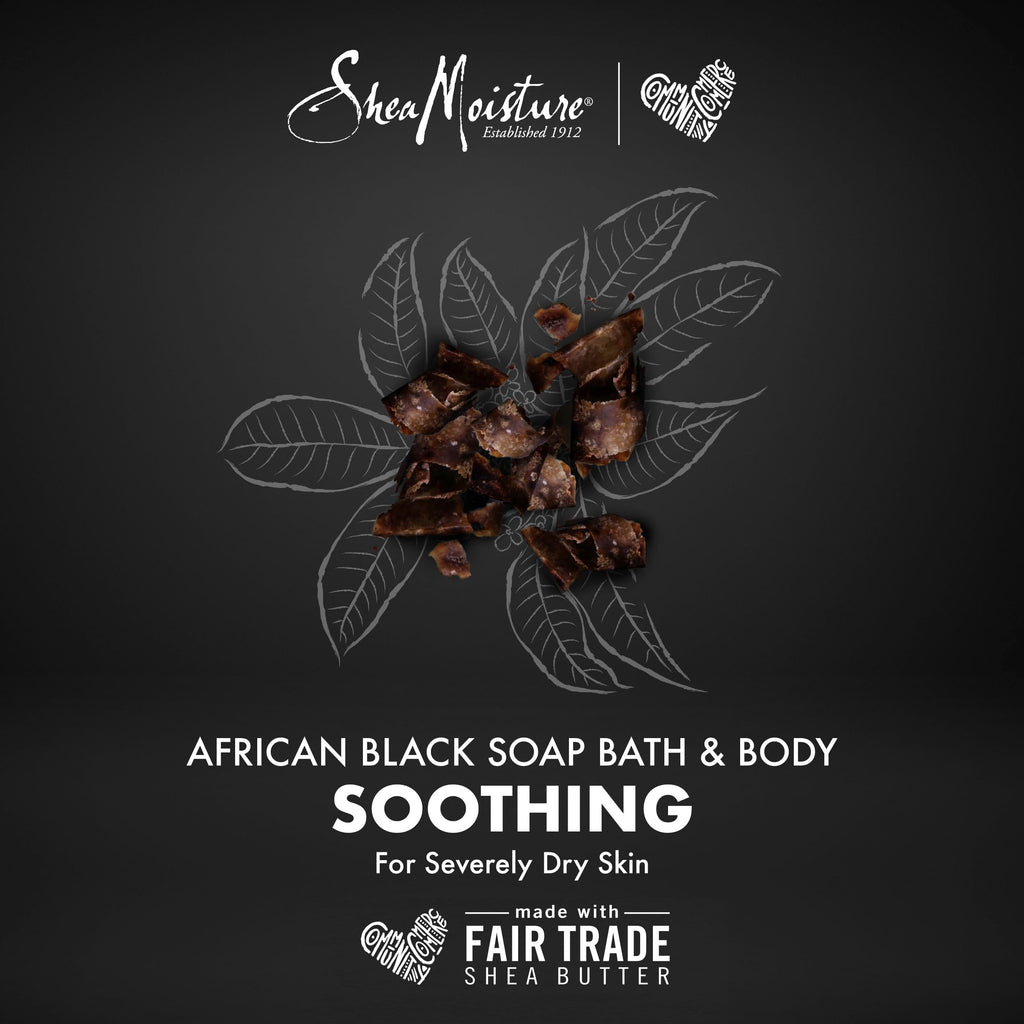 SheaMoisture Bar Soap for Troubled Skin African Black Soap Cleanser with Shea Butter 8 oz