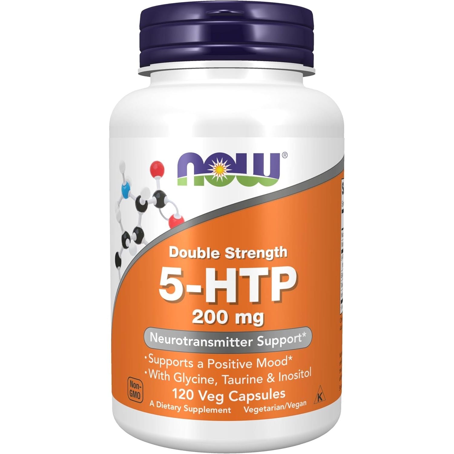 Buy now NOW Foods Supplements, 5-HTP (5-hydroxytryptophan) 200 mg, Double Strength, Neurotransmitter Support*, 60 Veg Capsules 120 Count (Pack of 1) at indiglob india