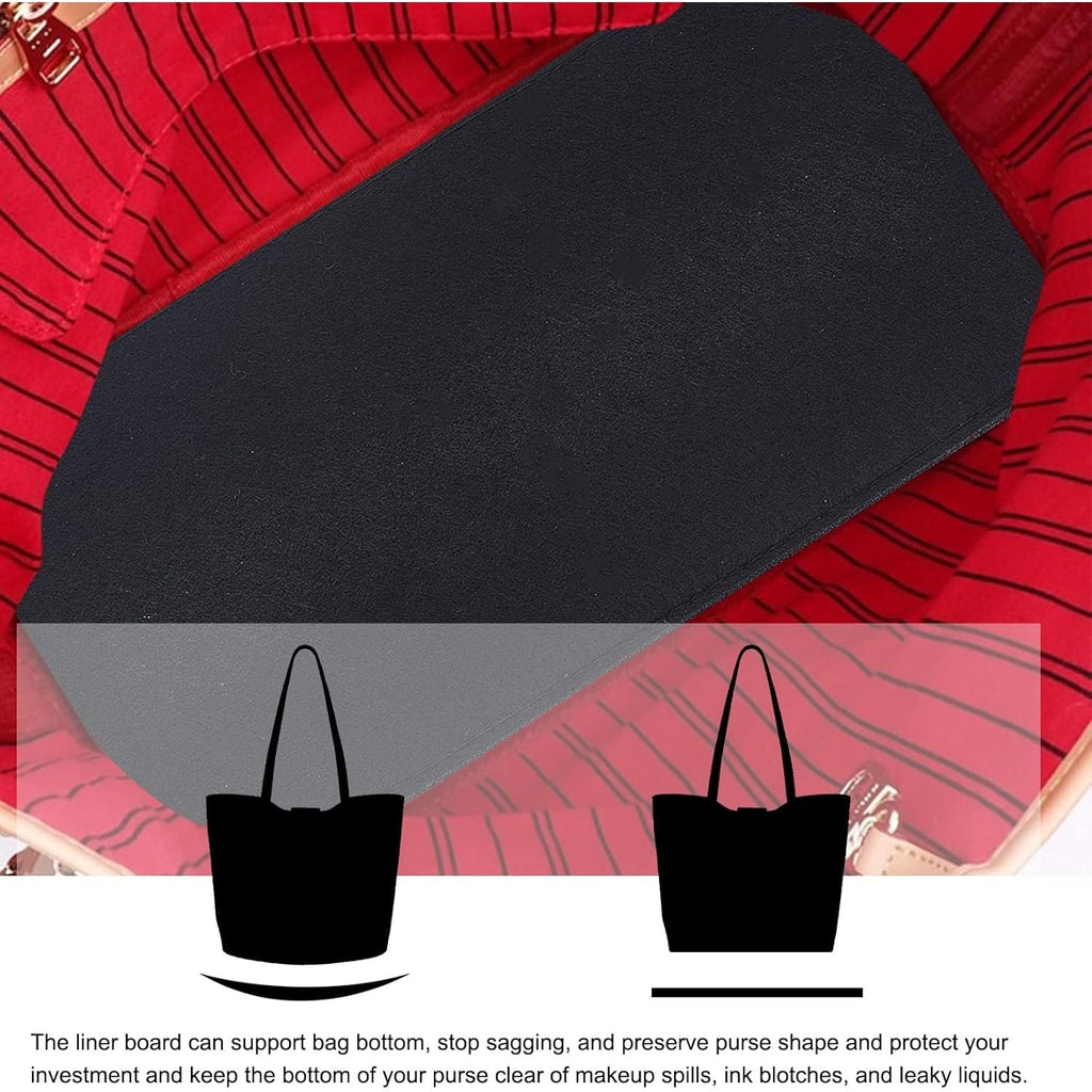 Buy now PH PandaHall 12x5 inch Black Felt Base Shaper, 2pcs Bag Bottom Shaper Pad Arc Corner Bag Liner Board Insert for Tote Leather Purse Handbag Crossbody Bag Backpack Canvas Travel Bag, 6mm Thick at indiglob india