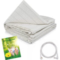 Buy now Grounding Sheet with 15ft Cord, Premium Cotton & Pure Silver Fiber Blend for Enhanced Sleep, Eco-Friendly Fabric (Crib Size, 52x27 Inches) – Promotes Wellness & Relaxation 80x76 inch at indiglob india