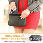 NICEMOVIC 10 Pcs Blindfold Sleep Eye Masks for Party Games Adults Couples Travel, Party Favors for Men Adults, Individually Wrapped Sleep Masks Bulk for Women Men Kids, Eye Covers for Sleeping (Black)