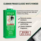 Clubman Pinaud Finest Powder – Classic Body Powder for Men, Moisture Absorbing Aftershave, Barbershop Scent, 9 oz x 3 Packs