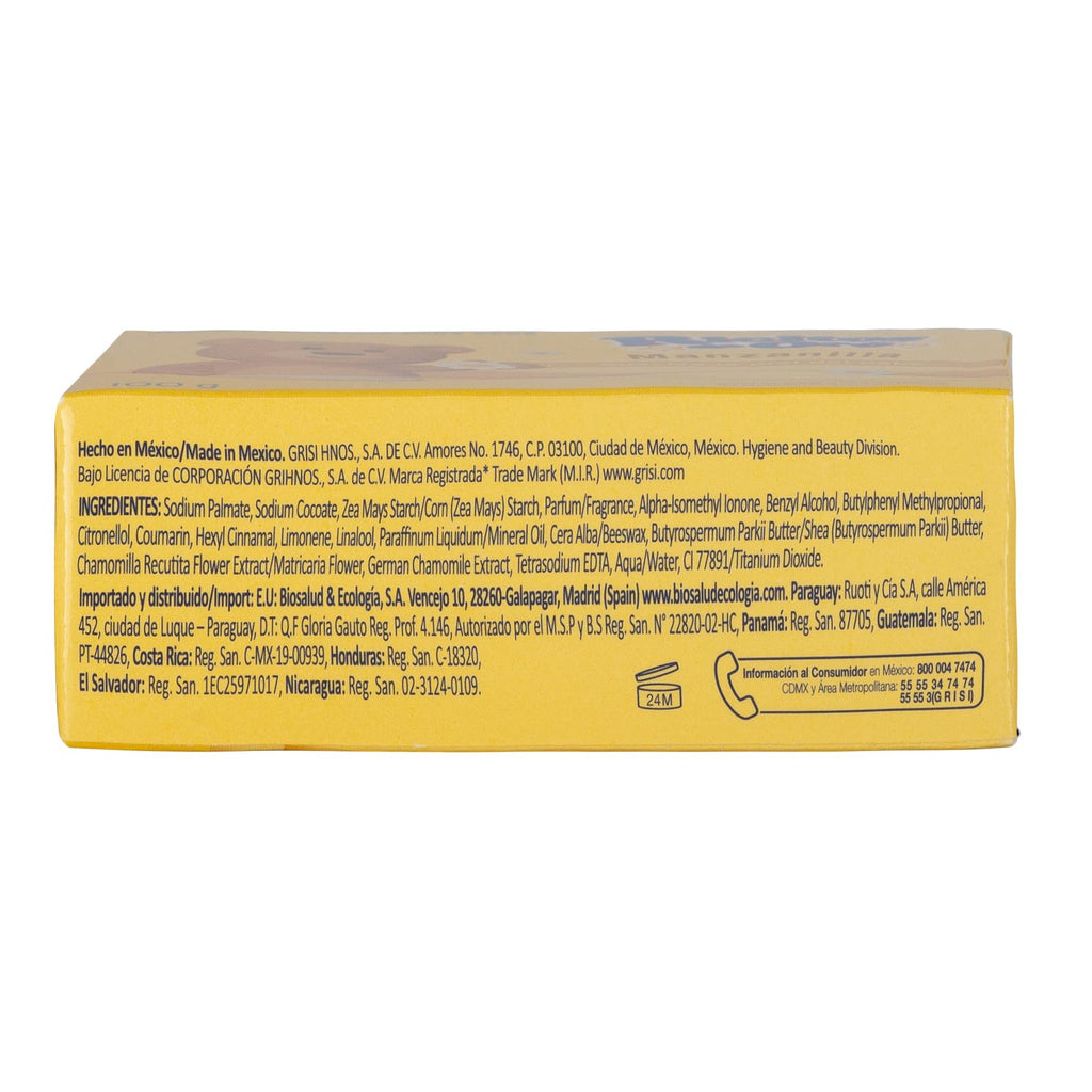 Ricitos de Oro Baby Cleansing Bar Soap with Extract Calming Effect, Chamomile, 6-Pack of 3.5 Oz Each Soap, 6 Soaps