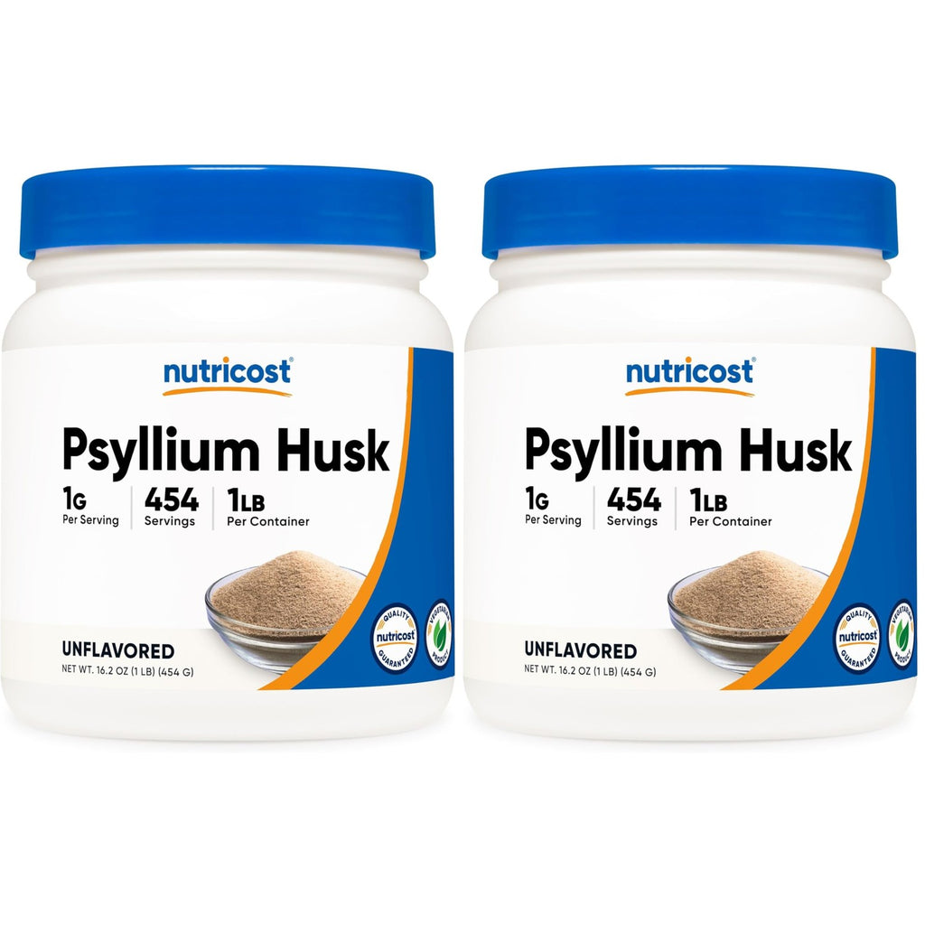 Nutricost Psyllium Husk Ground Powder (1lbs) - Gluten Free and Non-GMO