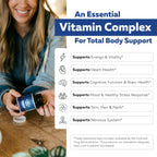 BioActive Vitamin B Complex - Blood Stream Ready, Methylated B Complex - Featuring Methylfolate, 3 BioActive Forms of B12, BenfoPure® B1 & Pantesin® B5 - 12 B Vitamins in Clinical Doses - 60 Servings