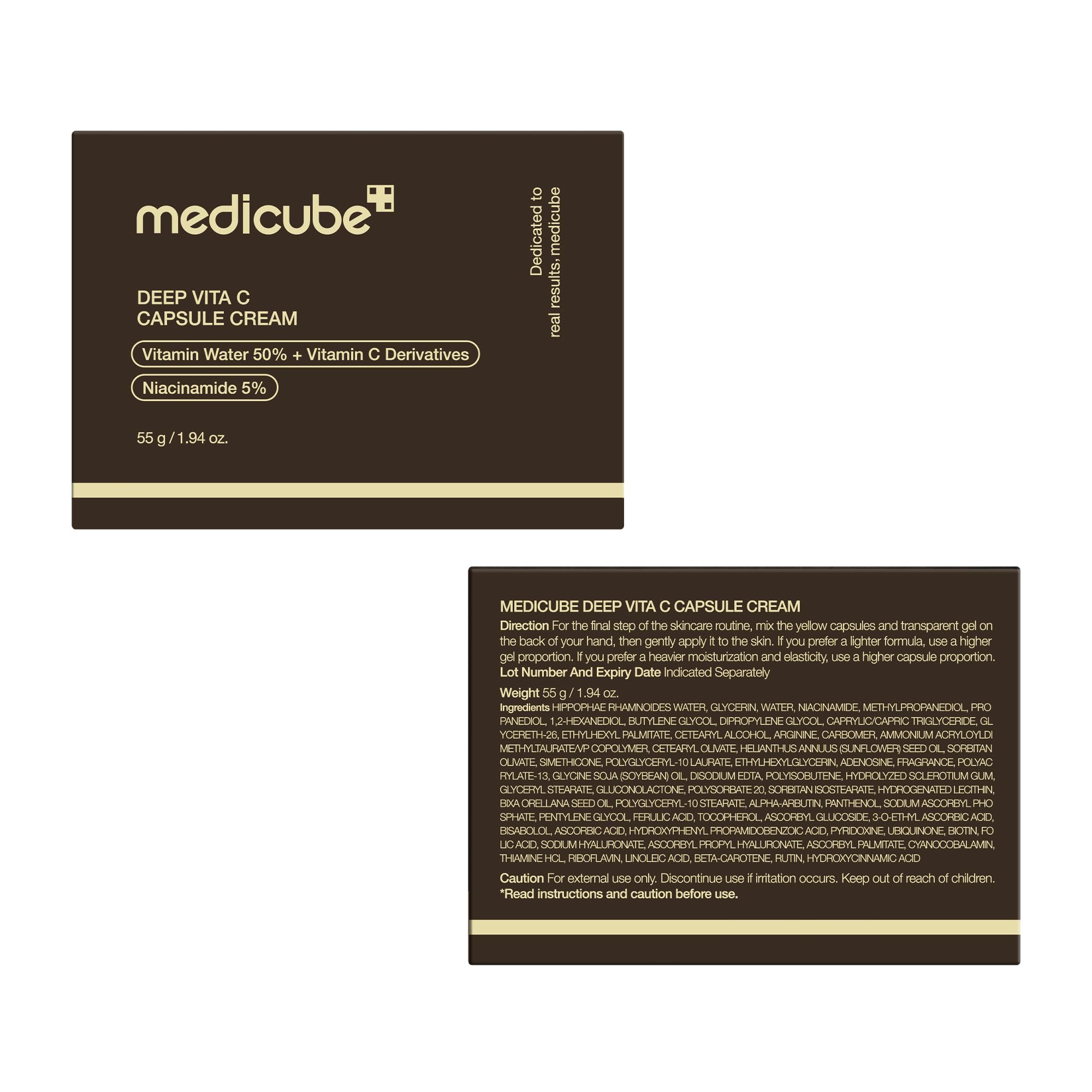 Buy now medicube Capsule Cream with Deep Vitamin C | Liposome Vitamin C Golden Capsule for Radiance & Firm-Looking Skin | Hydrating Glow Gel Texture | Korean Skincare, 1.94 oz at indiglob india