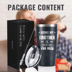Buy now Onebttl Brother Gifts from Sister, Funny Gift Idea for the Best Brother for Christmas, Birthday, 20 oz Stainless Steel Insulated Travel Mug (Need) at indiglob india