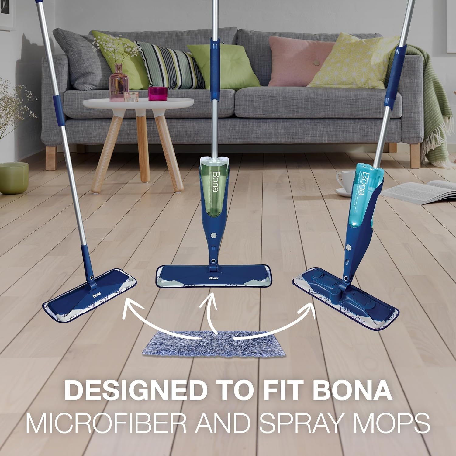 Buy now 3 Pack Bona Dusting Pad | Designed on Hardwood, Stone, Tile and Laminated Floors | 4" W x 15" Lâ€¦ at indiglob india