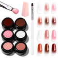 Buy now Makartt Gel Paint for Nail Art Set: 6 Colors No Wipe Solid Gel Polish for DIY Design at Home, Soak Off UV LED Manicure, Silver White Black Red Gold Nude white pink brown nude at indiglob india