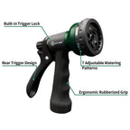 Buy now AUTOMAN-Garden-Hose-Nozzle, ABS Water Spray Nozzle with 7 Adjustable Watering Patterns, Slip Resistant for Watering Plants, Lawn& Garden, Washing Cars, Cleaning, Showering Pets & Outdoor Fun. at indiglob india