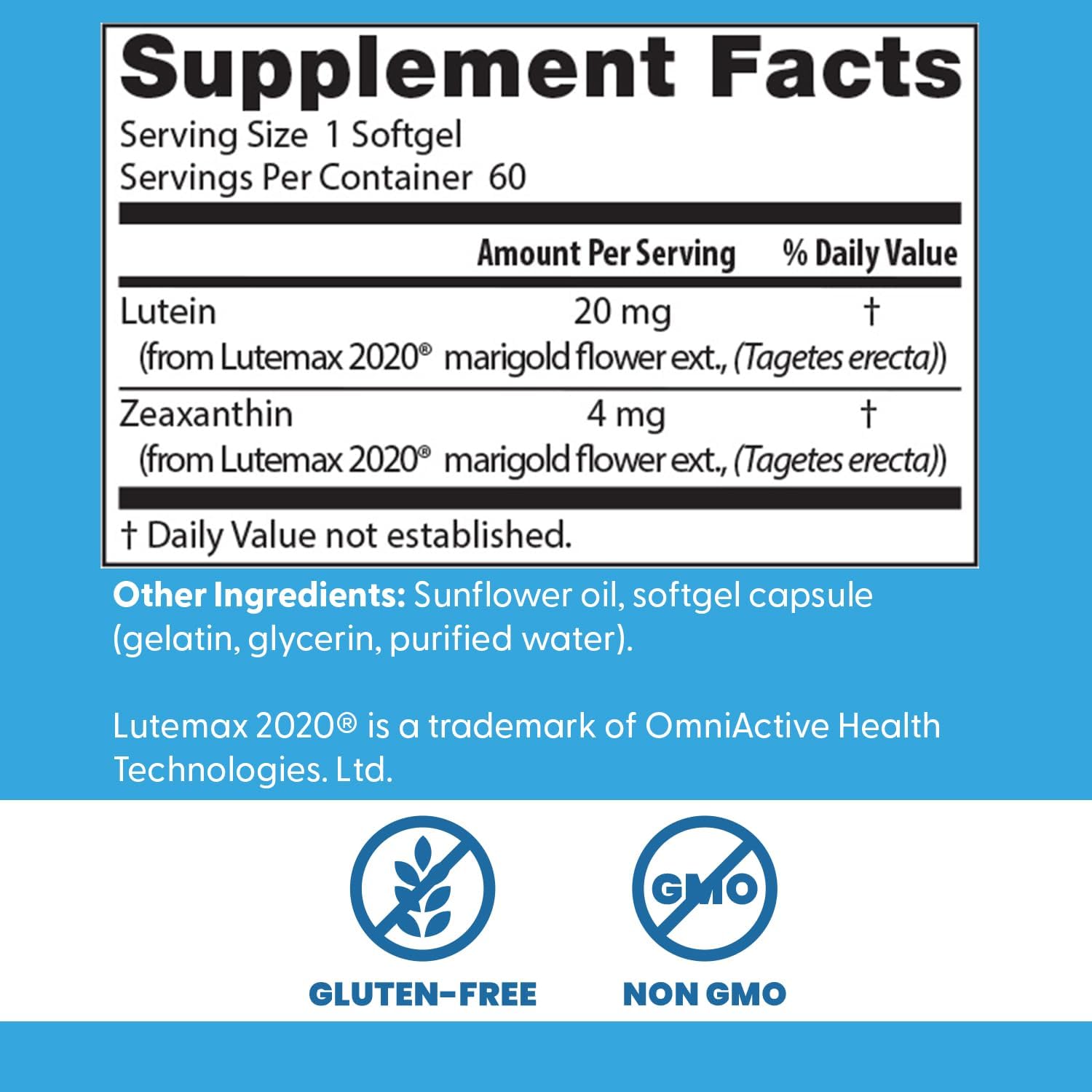 Buy now Doctors Best Lutein, Supports Eye Health & Performance, Non-GMO, Gluten Free, 20 mg, 60 Softgels at indiglob india