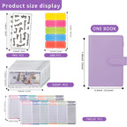 Buy now NICOOTHBudget Binder Cash Envelopes A6 Money Saving Binder with Zipper envelopes (Purple) at indiglob india