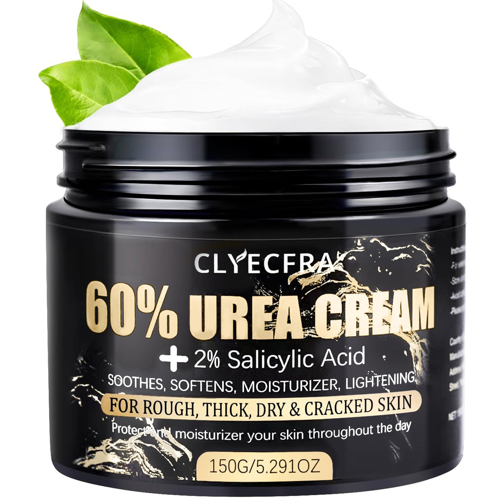 60% Urea Cream for Feet with 2% Salicylic Acid for Deep Hydration-150g | Urea Cream 60 Percent for Feet & Hands-Maximum Strength Moisturizer for Rough,Dry,Thick & Cracked Skin,Callus Remover
