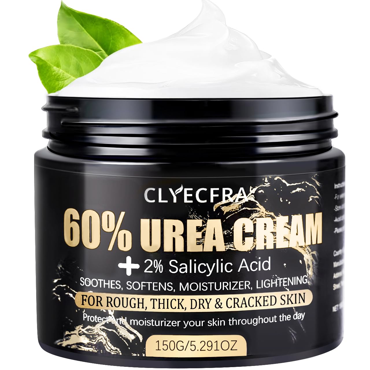 60% Urea Cream for Feet with 2% Salicylic Acid for Deep Hydration-150g | Urea Cream 60 Percent for Feet & Hands-Maximum Strength Moisturizer for Rough,Dry,Thick & Cracked Skin,Callus Remover