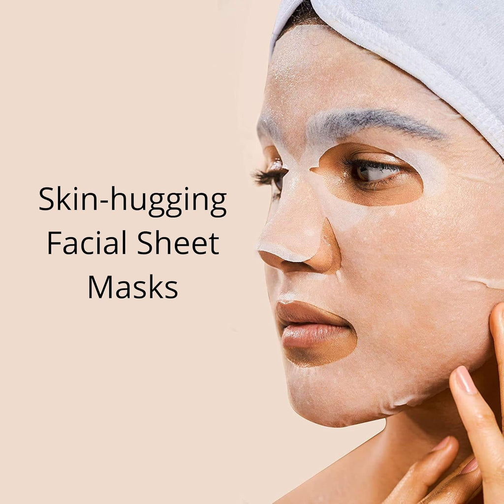Buy now Rael Face Mask Skin Care, Vitamin C Face Masks - Bamboo Facial Sheet Mask, Korean Skincare, with Brightening Vitamin C Serum and Fruit Extracts, All Skin Types (Vitamin C, 5 Sheets) at indiglob india