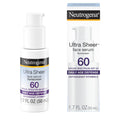 Buy now Neutrogena Ultra Sheer Face Sunscreen with Vitamin E & SPF 60, Sunscreen for Face with Broad Spectrum UVA/UVB Protection, Fragrance-Free, Oxybenzone-Free, Water-Resistant (80 minutes), 1.7 Fl Oz at indiglob india