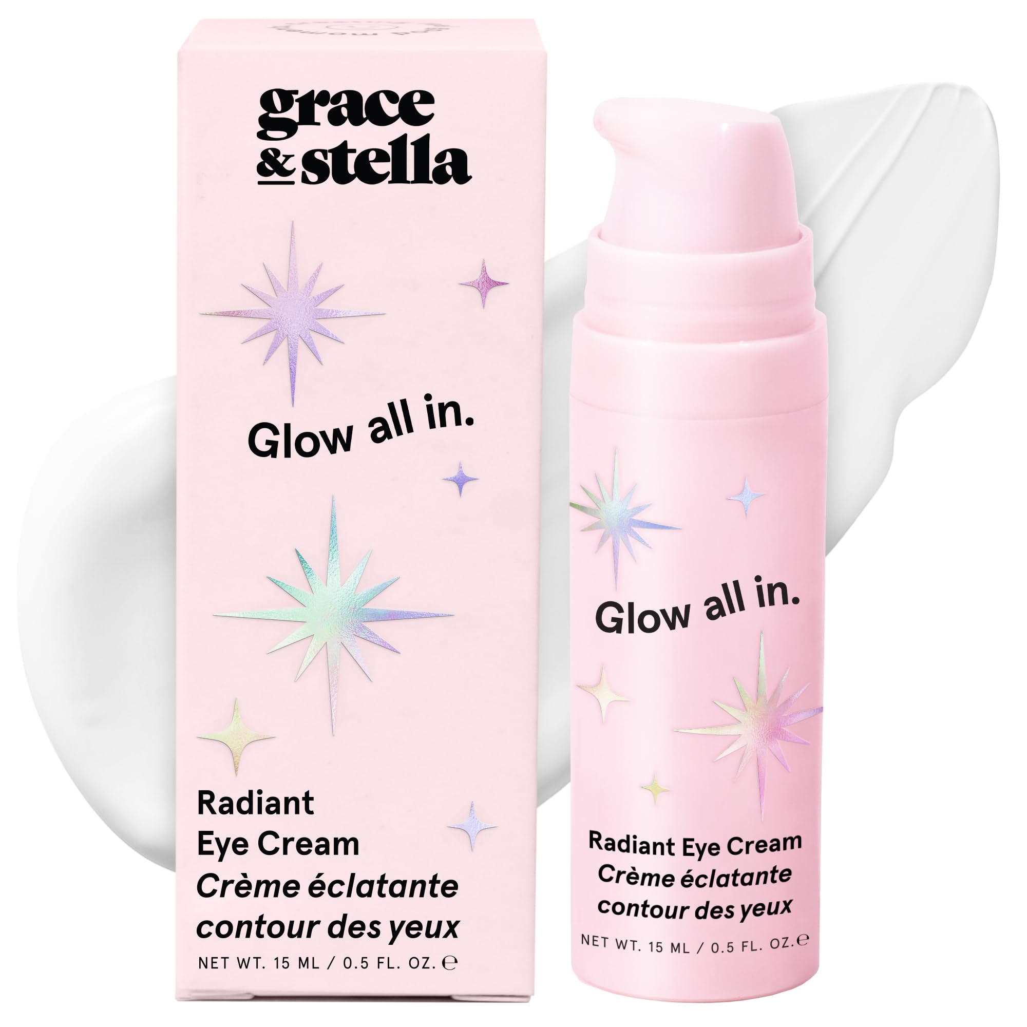 grace & stella Under Eye Brightener Balm Stick - Travel Size Toiletries | Retinol & Caffeine Eye Cream for Dark Circles, Puffiness, Wrinkles - Restore and Hydrate - Vegan Skincare (0.13oz / 3.5g)