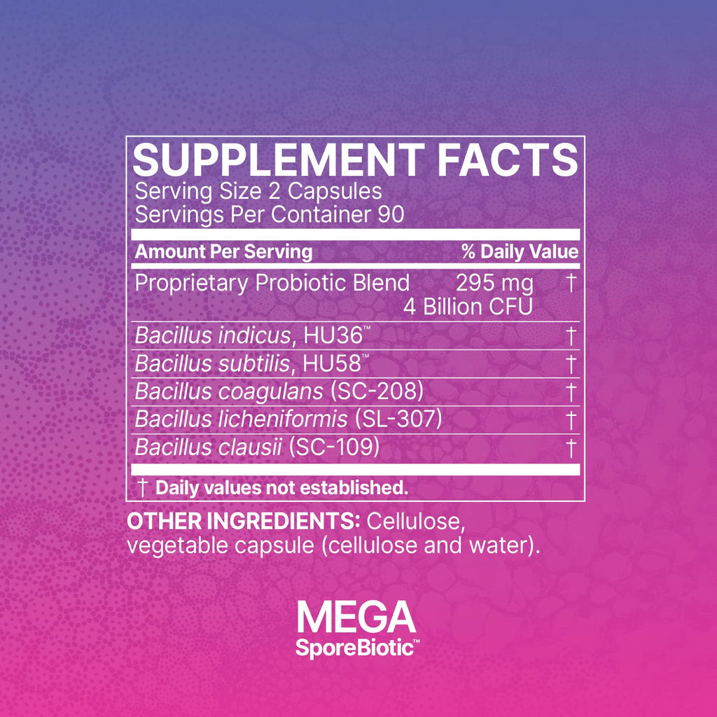 Microbiome Labs Mega SporeBiotic Daily Probiotic for Women + Men, 180 Ct