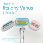 Gillette Venus Razor for Women, Extra Smooth, Includes 1 Reusable Razor Handle + 4 count 5-Bladed Razor Refills, Women's Razor with Durable Metal Handle and Shower Holder