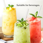 100 Pack Paper Straws White Biodegradable co-Friendly Drinking Bulk for Party Supplies, Bridal/Baby Shower, Birthday, Mixed Drinks, Weddings, Restaurant, Food Service, Drink Stirrer