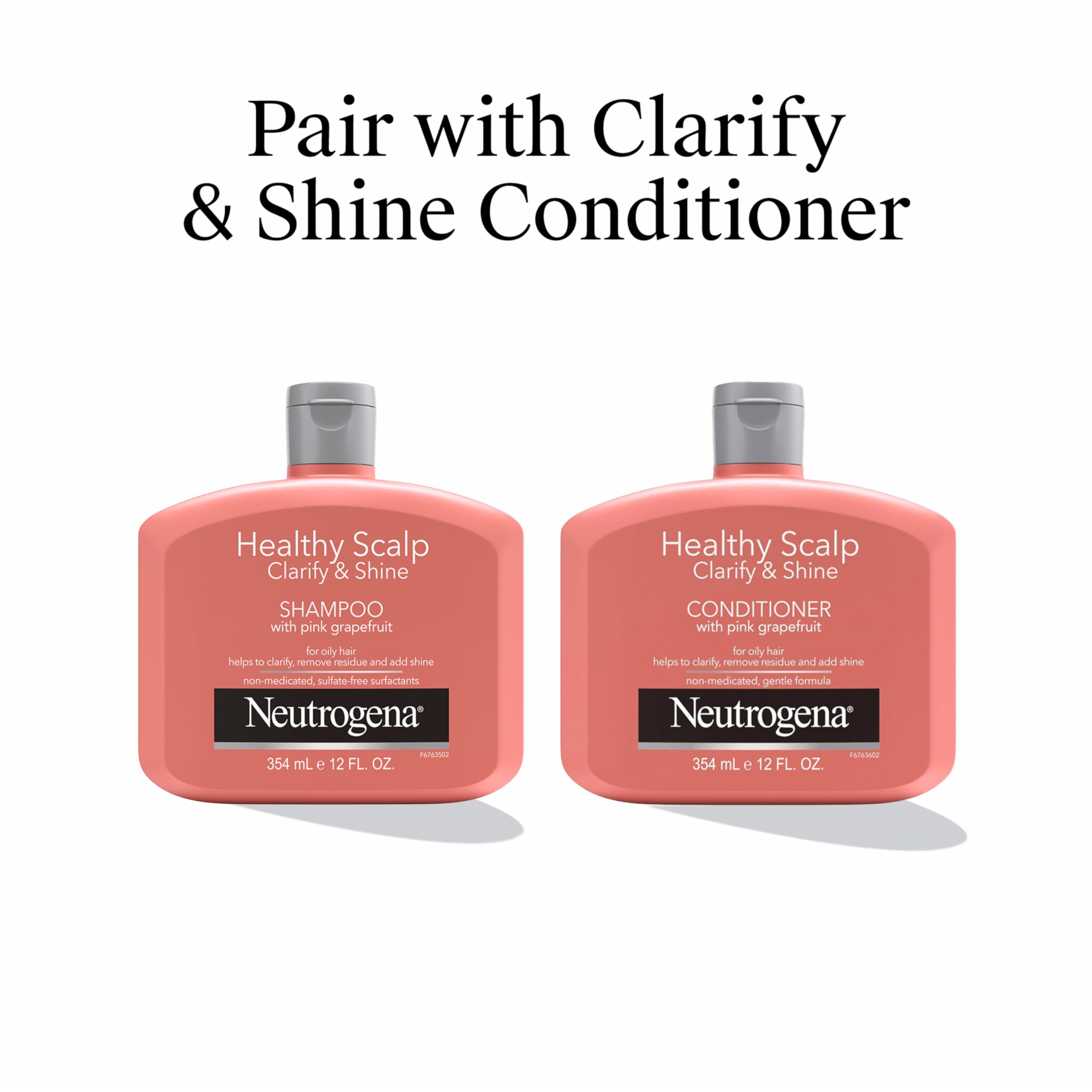 Buy now Neutrogena Exfoliating Healthy Scalp Clarifying Shampoo for Oily Hair & Scalp, Pink Grapefruit pH-Balanced Anti-Residue Formula Adds Shine, Sulfate, Paraben & Phthalate-Free, Color-Safe, 12 Fl Oz at indiglob india