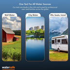 Buy now Watersafe The Original Water Testing Kit for Drinking Water, Well and Tap Water, Sensitive Lead in Water Test, Bacteria, Hardness, pH, Nitrates, Easy Instructions, Lab-Accurate Results, 1 Kit at indiglob india