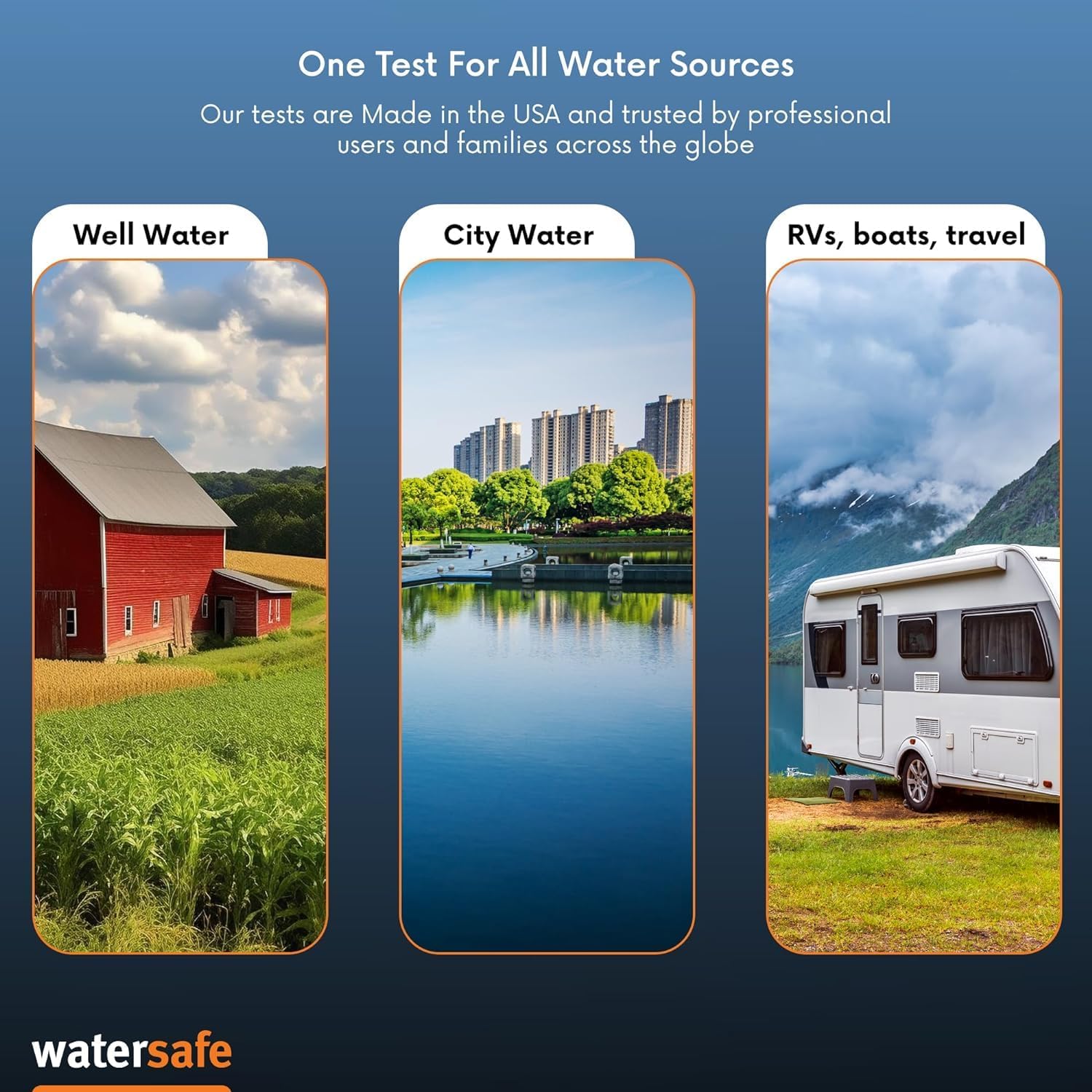 Buy now Watersafe The Original Water Testing Kit for Drinking Water, Well and Tap Water, Sensitive Lead in Water Test, Bacteria, Hardness, pH, Nitrates, Easy Instructions, Lab-Accurate Results, 1 Kit at indiglob india