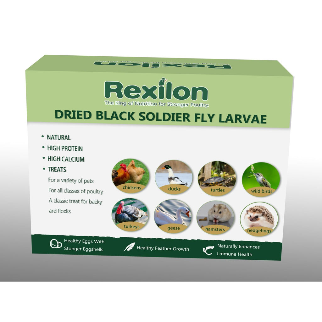 10lb Dried Black Soldier Fly Larvae – Large Pack Dried worms for Chickens