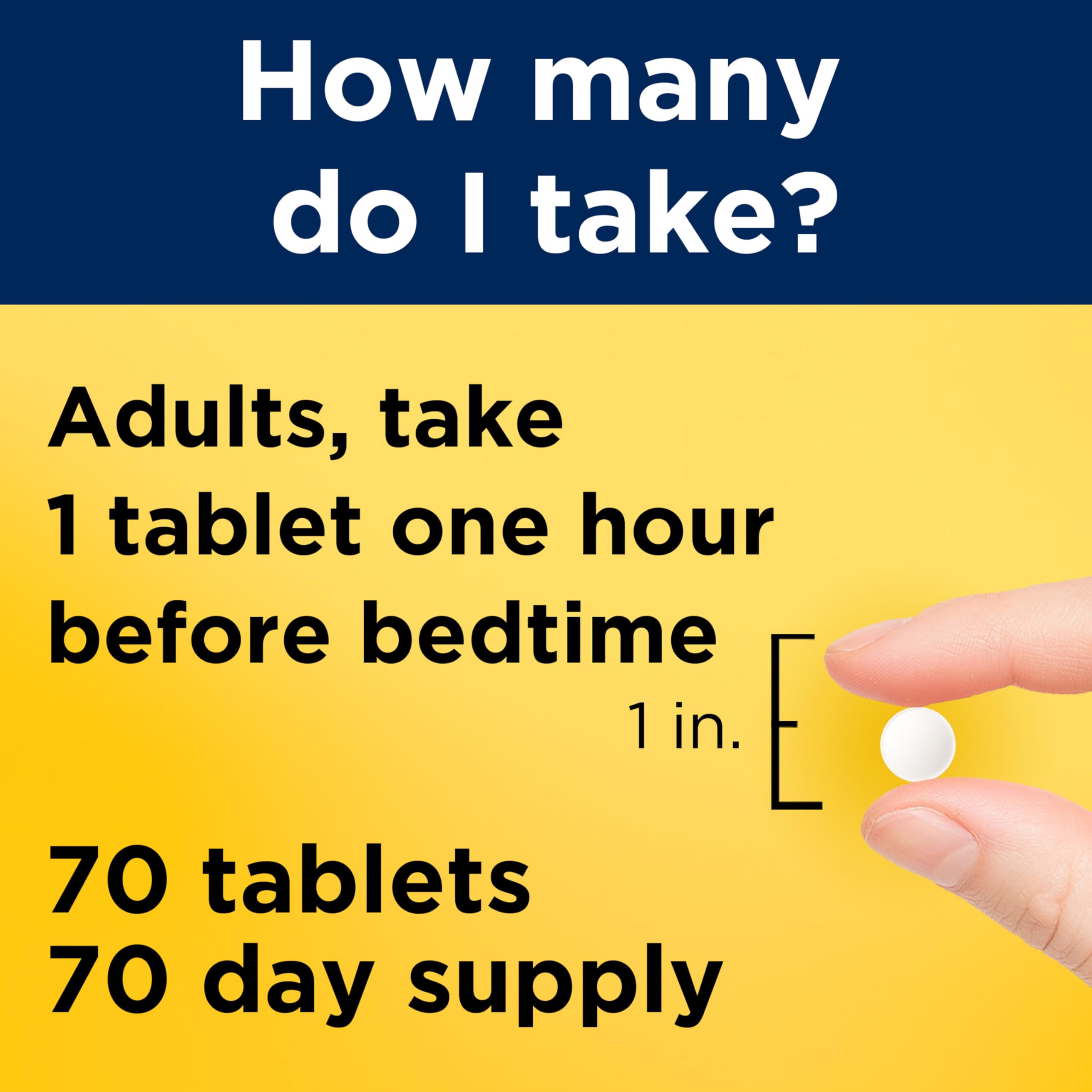 Nature Made Melatonin 10mg Maximum Strength for Sleep Support, 70 Tablets | 100% Drug Free Sleep Aid for Adults, Melatonin for Men and Women, Helps Support Restful Sleep, 70 Day Supply