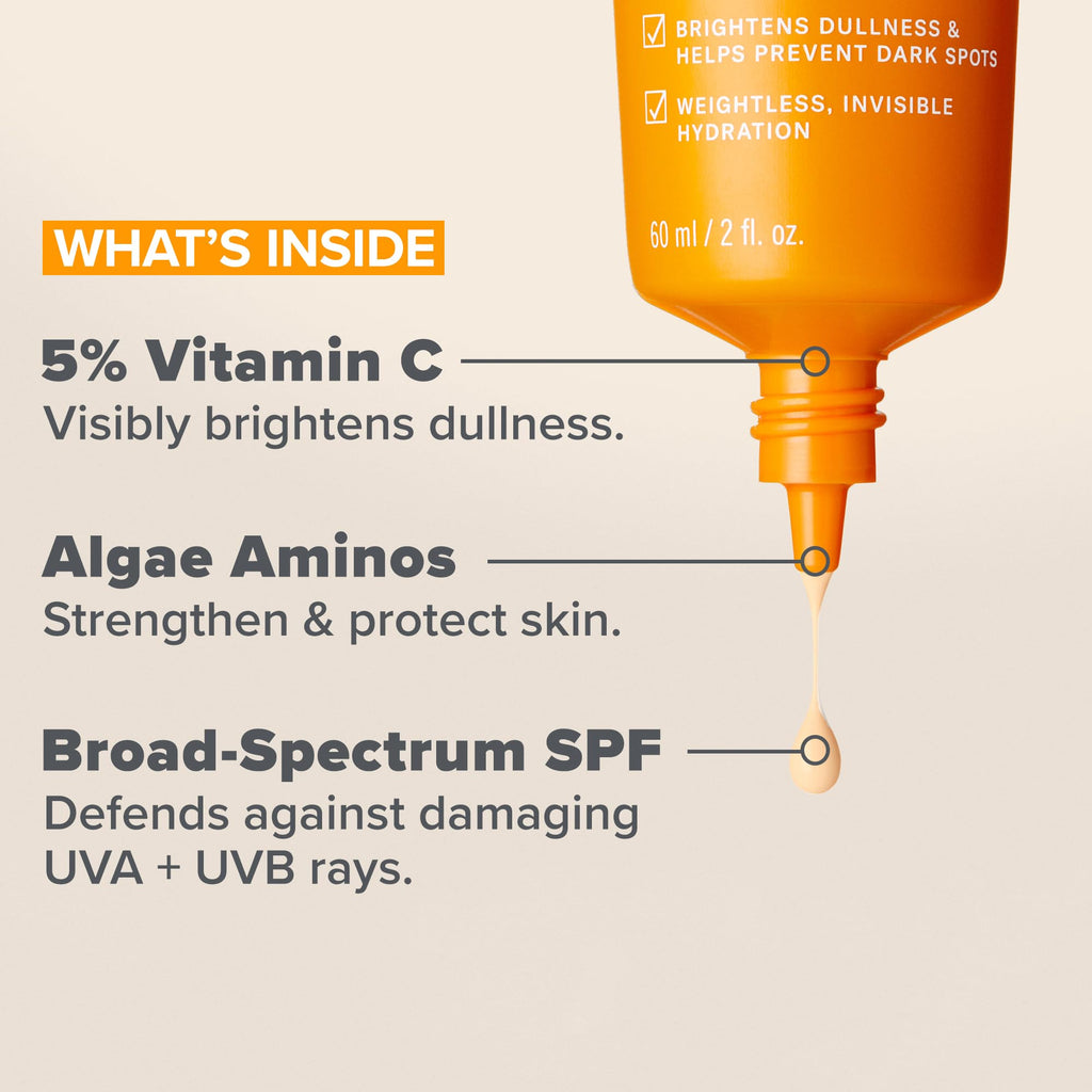 Buy now Paula's Choice 5% Vitamin C Sheer Sunscreen for Face, SPF 50 Face Sunscreen, Moisturizing, Lightweight Invisible, Prevents Dark Spots, No Cast, All Skin Types, UVA/UVB Protection, Fragrance-Free, 2oz at indiglob india