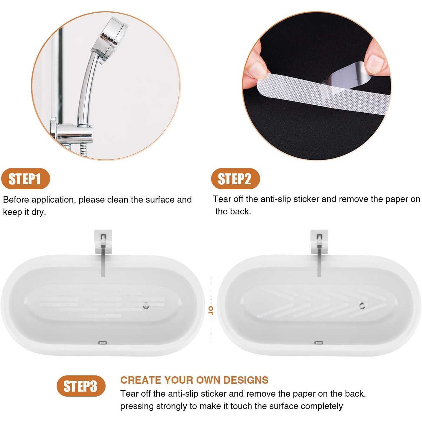Buy now Anti Slip Shower Stickers 24 PCS Safety Bathtub Strips Adhesive Decals with Premium Scraper for Bath Tub Shower Stairs Ladders Boats at indiglob india