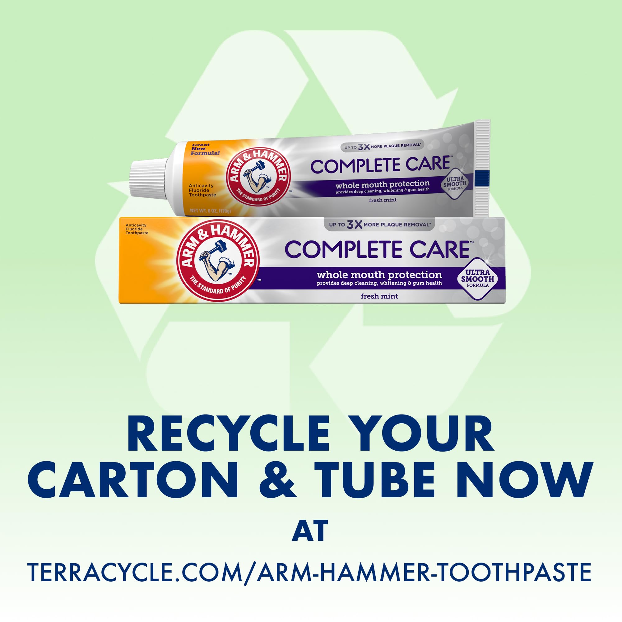 Buy now ARM & HAMMER Complete Care Toothpaste, Teeth Whitening Toothpaste, Fluoride, Whole Mouth Protection, Fresh Mint Flavor, 6.0 oz (Pack of 1) at indiglob india