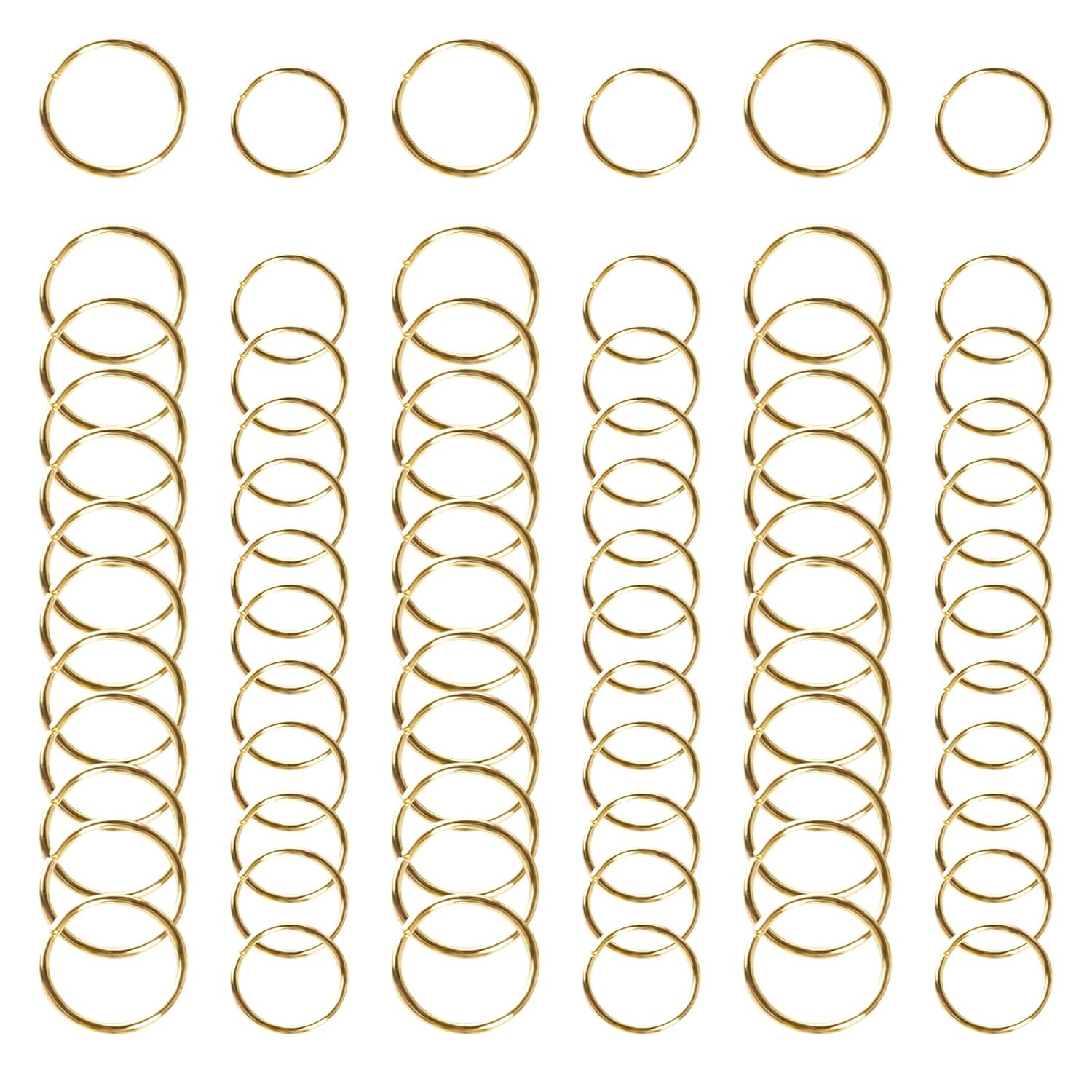 Buy now Nydotd 180 Pieces Hair Rings, Braid Rings, Loop Clips, and Hoops - 3 Colors, 2 Sizes, Women's Fashion Hip-Hop DIY Hair Clip Accessories for Dreadlocks 1 Count (Pack of 180) KC Gold at indiglob india