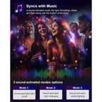 Buy now Luditek 2-Pack Sound Activated Party Lights with Remote Control, Disco Ball Light, DJ Strobe Lamp for Home Room Dance Party Supplies White Elephant Gifts Birthday Christmas Halloween Party Decorations at indiglob india