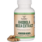 Rhodiola Rosea 500mg, Standardized, Stress, Focus + Energy, 120 Capsules | Stress, Focus + Energy Supplement, Verified Rosavin/Salidroside Ratio, Calm Energy (No Jitters), Vegan, 4-Month Supply
