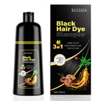 KAISASA Dark Burgundy Hair Dye Shampoo 3 in 1 for Gray Hair, Women & Men | Easy-to-Use Hair Color Shampoo for Full Gray Coverage and Daily Hair Care