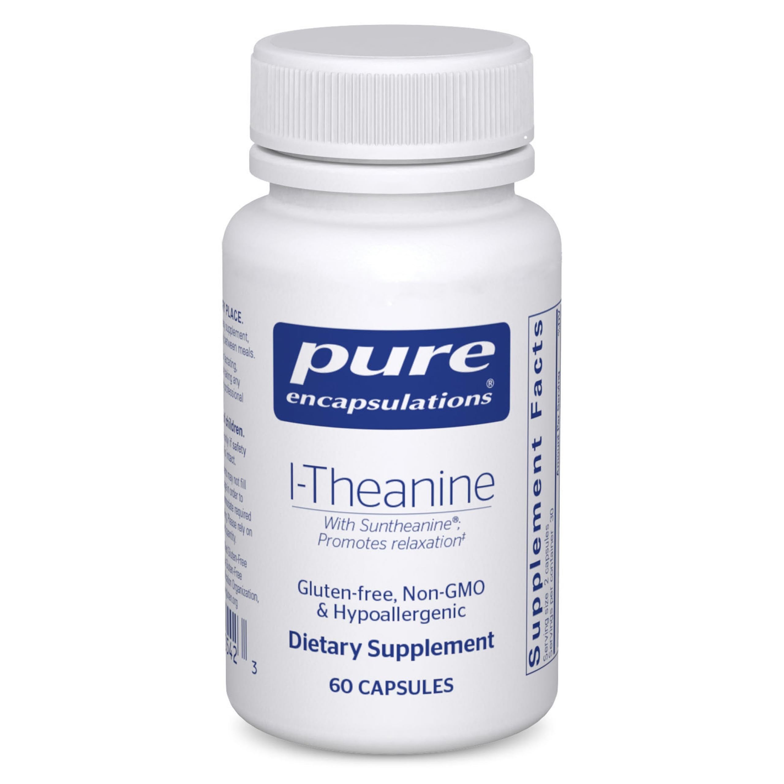 Pure Encapsulations L-Theanine, 60 Capsules | Amino Acid Supplement to Support Relaxation, Stress and Nervous System*