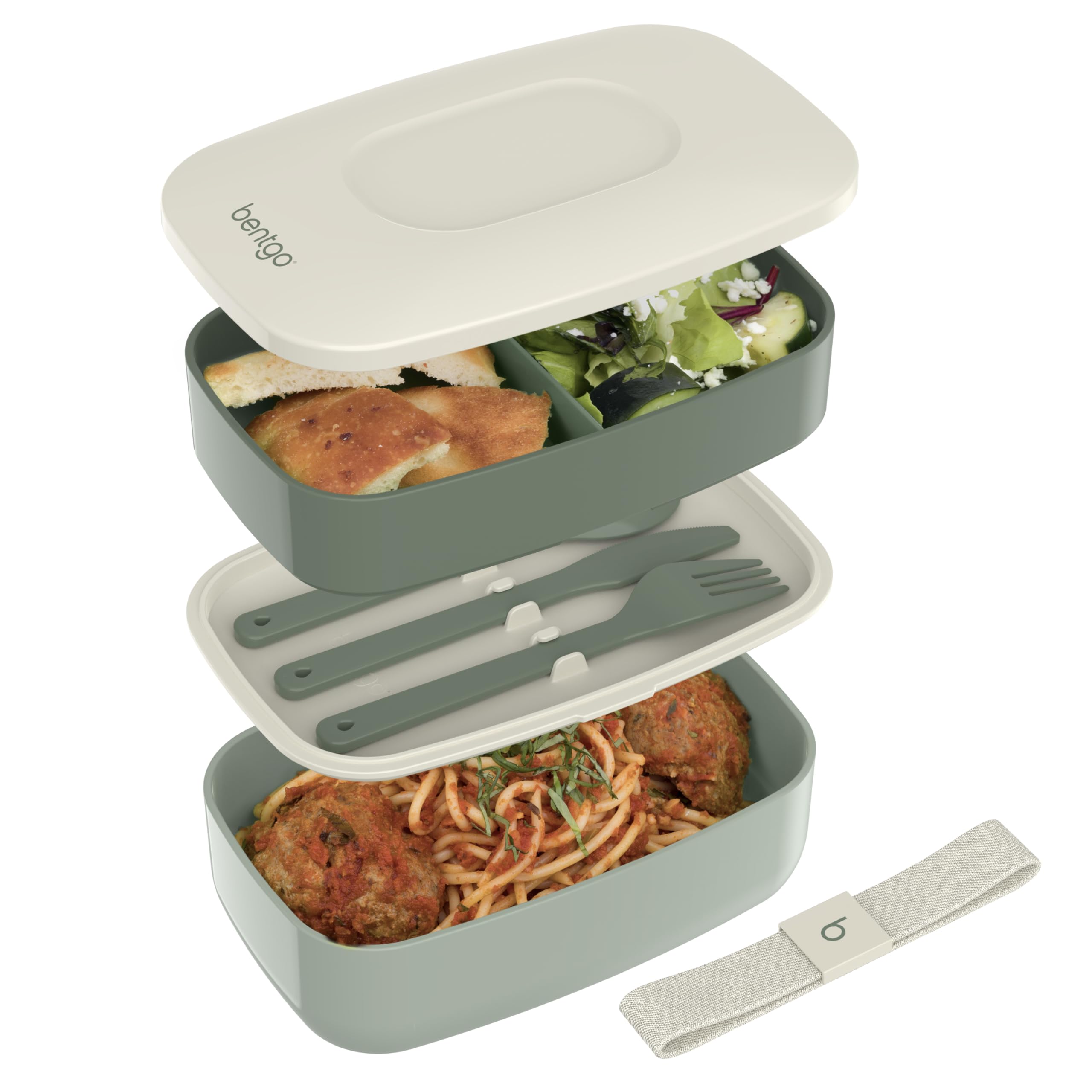 Buy now Bentgo Classic - Adult Bento Box, Stackable 3-Compartment Lunch Box with Removable Utensil Set and Sealing Strap, BPA-Free, Food Container Ideal for Meal Prep, Work, and On the Go (Blush Marble) at indiglob india