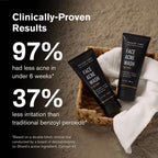 Shield Face Acne System for Men and Boys, Easy 3-Step Clear Skin Kit with 4% Benzoyl Peroxide Face Wash, Adapinoid Spray and Manuka Honey Moisturizer, Clears Breakouts and Balances Oily Skin