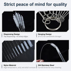 Straw Cleaner Brushes Sets for Stanley Mug,A Set of 12,Crevice Cleaning Brush Long Straw Brushfor Sippy Cup,Tumbler,Water Bottle
