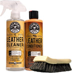 Buy now Chemical Guys Leather Cleaner and Conditioner Kit - 2 Bottles (4 oz Each), Car Cleaner and Conditioner, Safely Cleans & Conditions Leather Car Interiors, Furniture, Shoes, Boots, Bags, Apparel & More at indiglob india