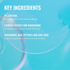 Good Molecules Caffeine Energizing Hydrogel Eye Patches - Eye Mask with Hyaluronic Acid Hydrate and Reduce Puffiness - Pack of 30, Skincare for Face