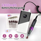 JODSONE Professional Nail Drill 45000 RPM Rechargeable Nail File for Nail Gel Removal Low Noise Portable for Home and Salon