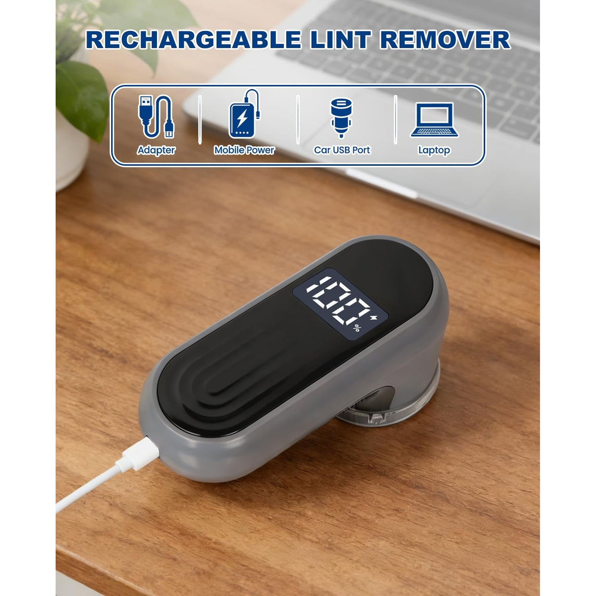 Fabric Shaver Lint Remover for Clothes, Sweater Defuzzer with LED Display
