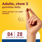 Nature Made Advanced Multivitamin Gummies 50+ for Men, 84 Multi Vitamins | Mens Multivitamins Gummies with Magnesium Citrate, Vitamin D3, Zinc, All 8 B Vitamins, 28 Day Supply