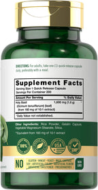 Carlyle Holy Basil Capsules | 200 Count | Tulsi Holy Basil Leaf Extract