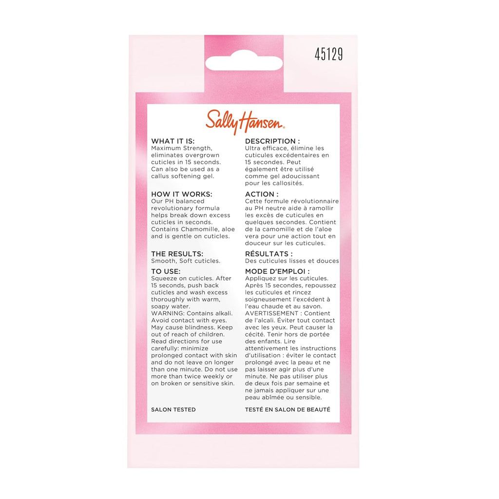 Buy now Sally Hansen Instant Cuticle Removerâ„¢, Nail Treatment, Fast Drying, Contains Aloe and Chamomile at indiglob india